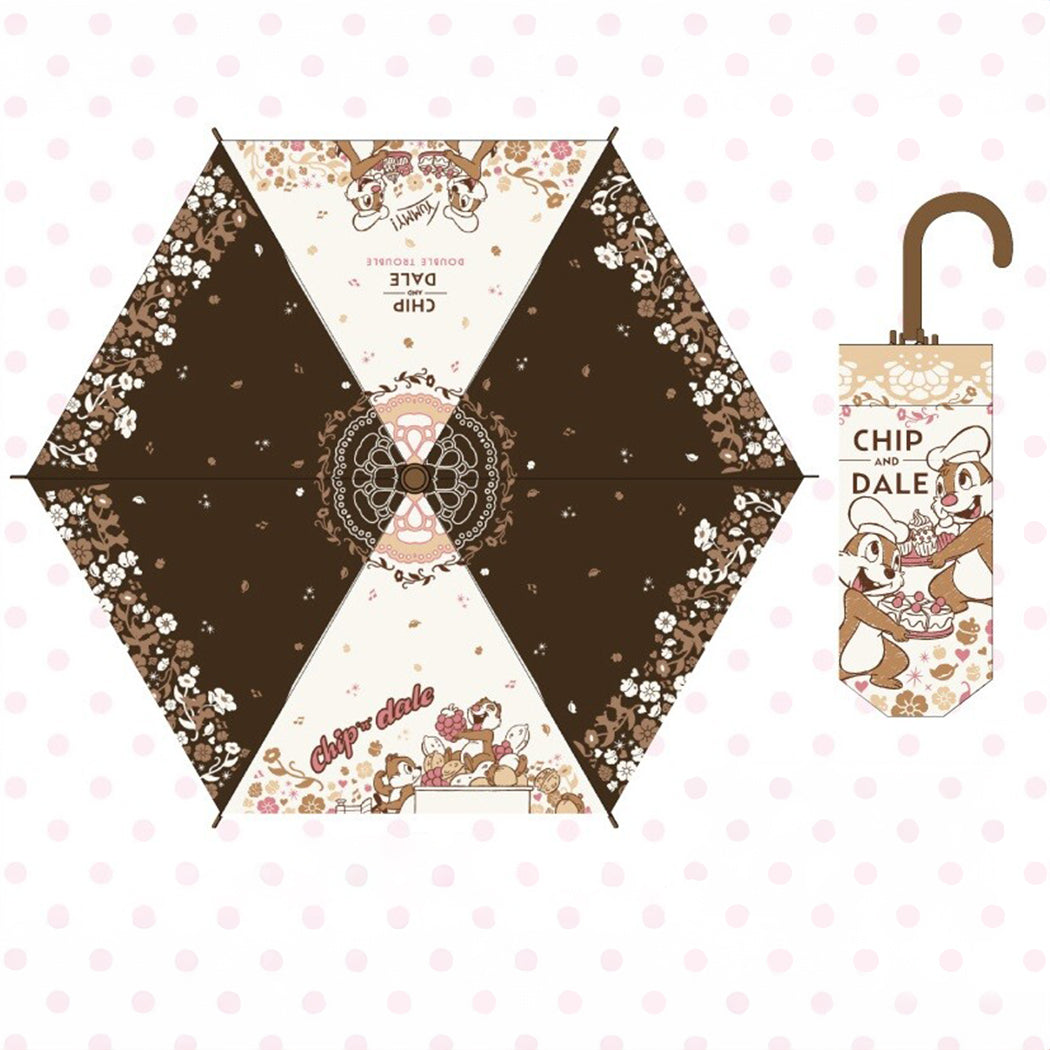 Chip 'n Dale Flowers Folding Umbrella