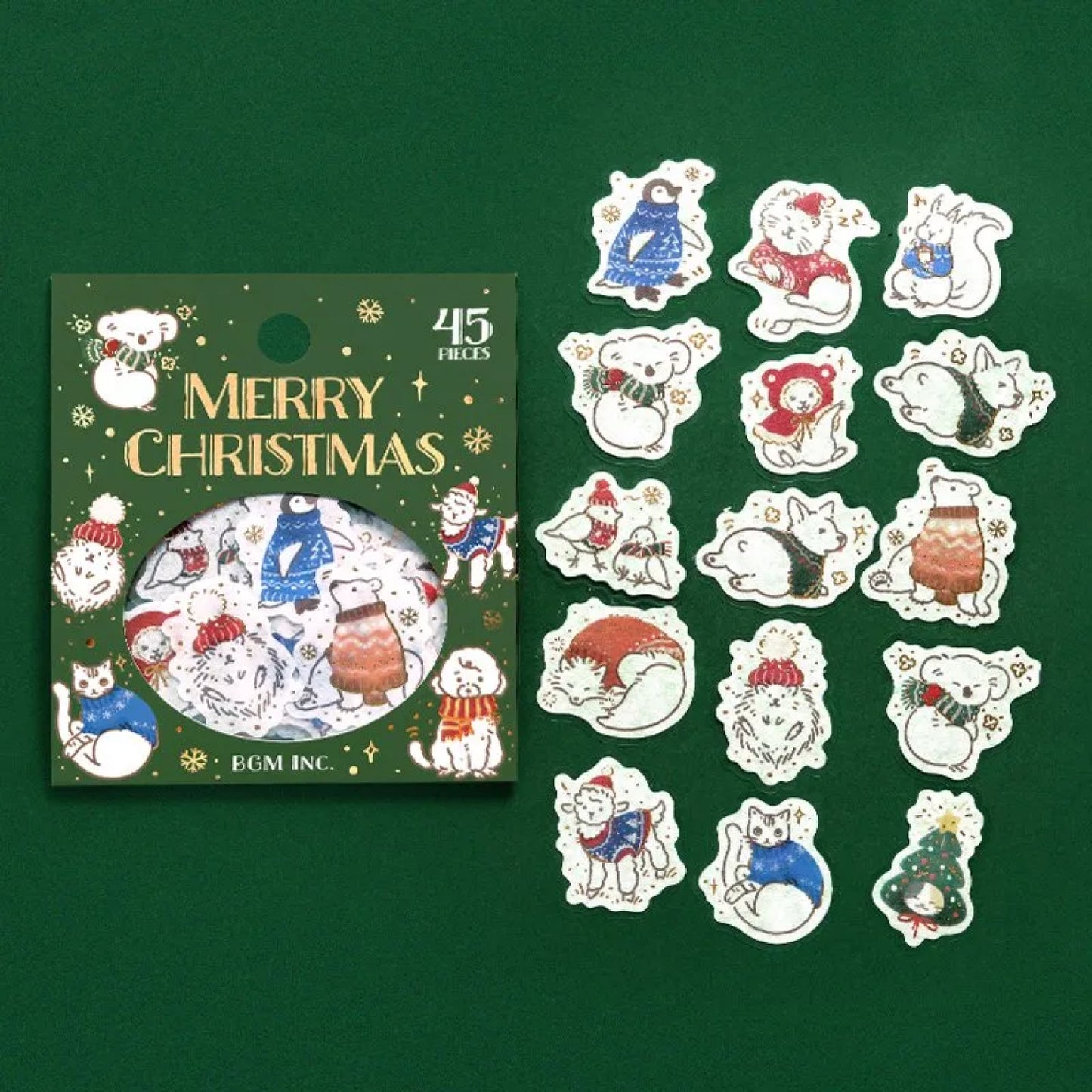 BGM Christmas Foiled Flake Stickers 2024 Limited Edition -  Christmas Knit