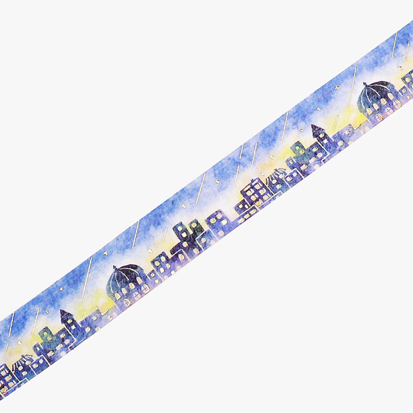 BGM LIFE Goldfoiled Washi Tape - City of Shooting Stars