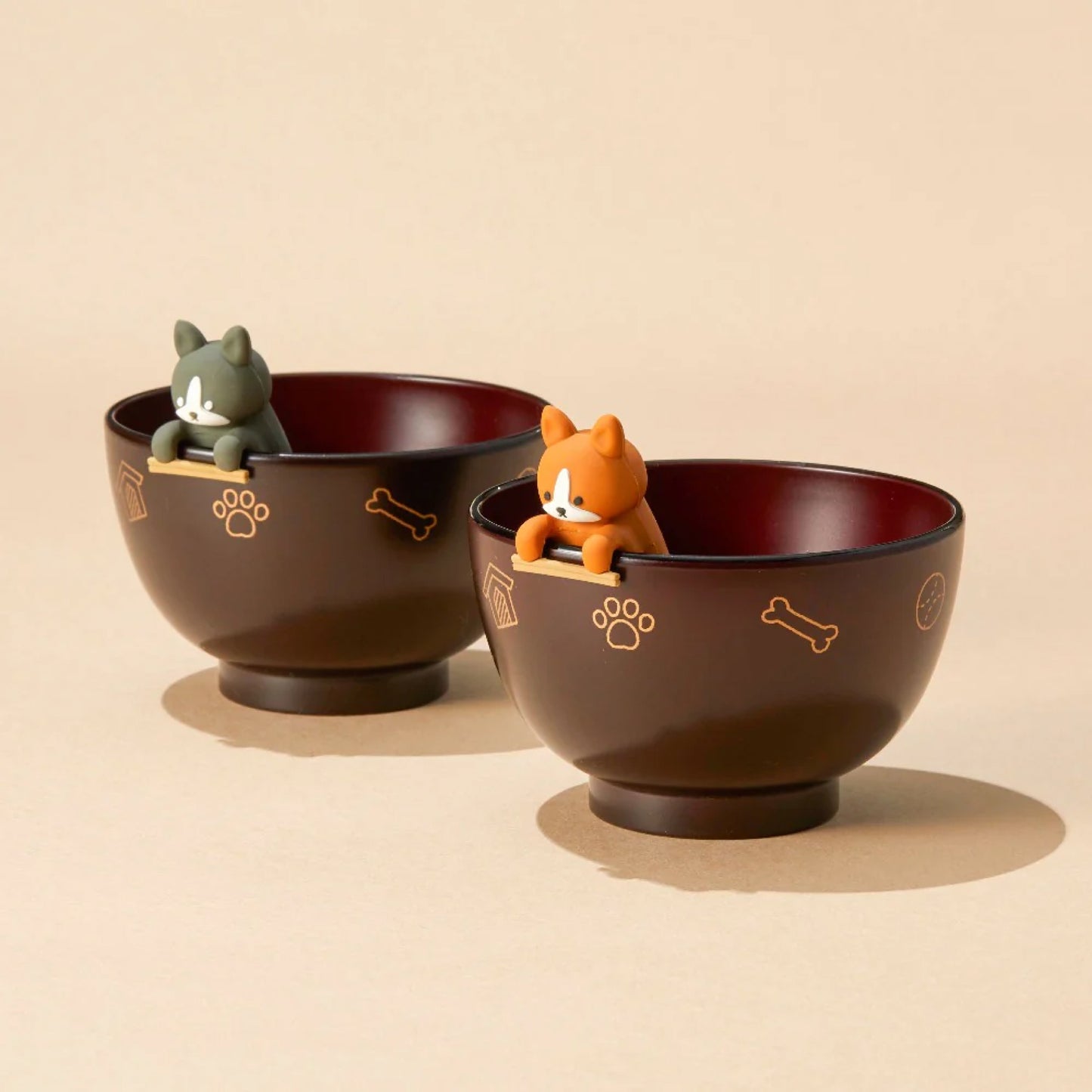 Ishida Soup Bowl & Chopstick Rest Set - Corgi