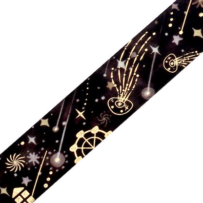 BGM LIFE Goldfoiled Night of Shooting Stars Washi Tape - Deep Sky