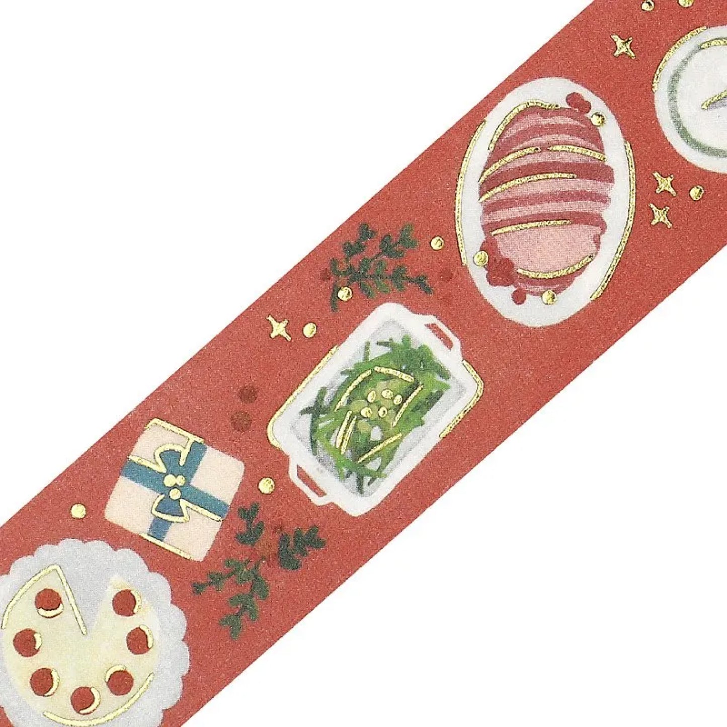 BGM Goldfoiled Christmas Washi Tape 2024 Limited Edition 20mm - Dining Party