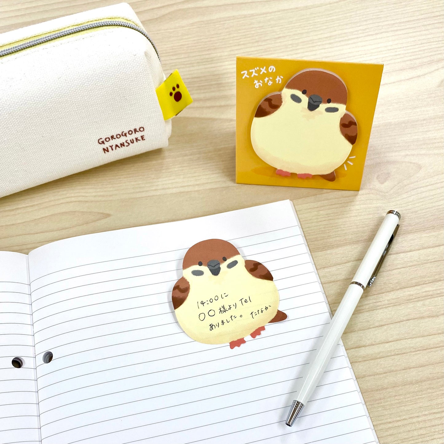 Mind Wave Sticky Note Stand Stick Marker - Hedgehog Tummy