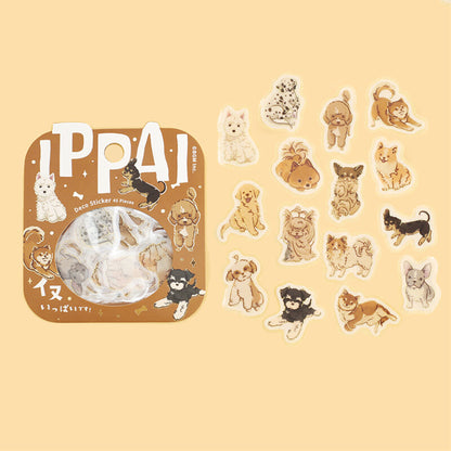 BGM IPPAI Foiled Flake Stickers - Full of Dogs