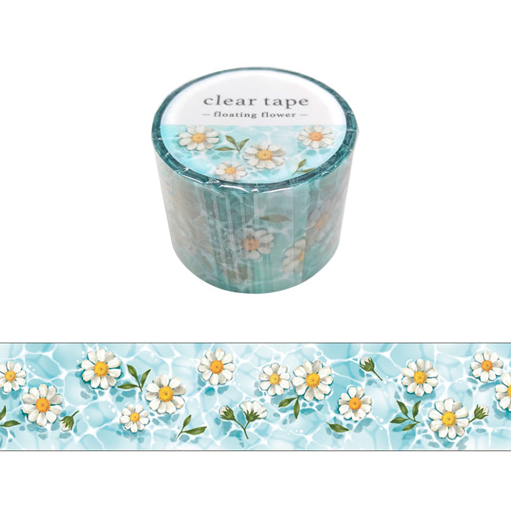 Mind Wave Clear Tape Sky & Sea 30mm×3m - Floating Flower