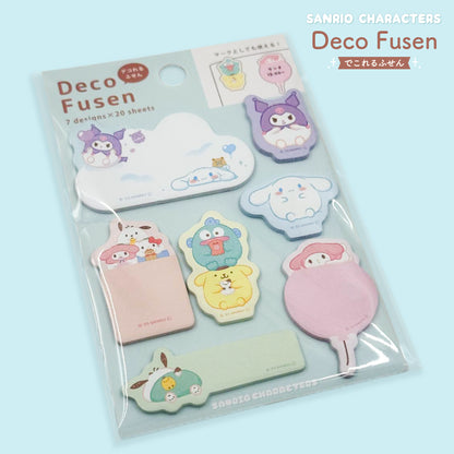 Sanrio Characters Deco Fusen Sticky Notes & Page Markers - Fluffy