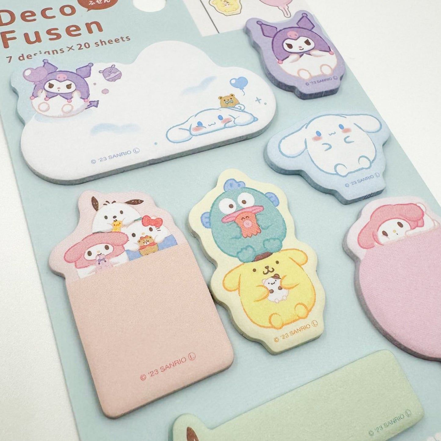 Sanrio Characters Deco Fusen Sticky Notes & Page Markers - Fluffy