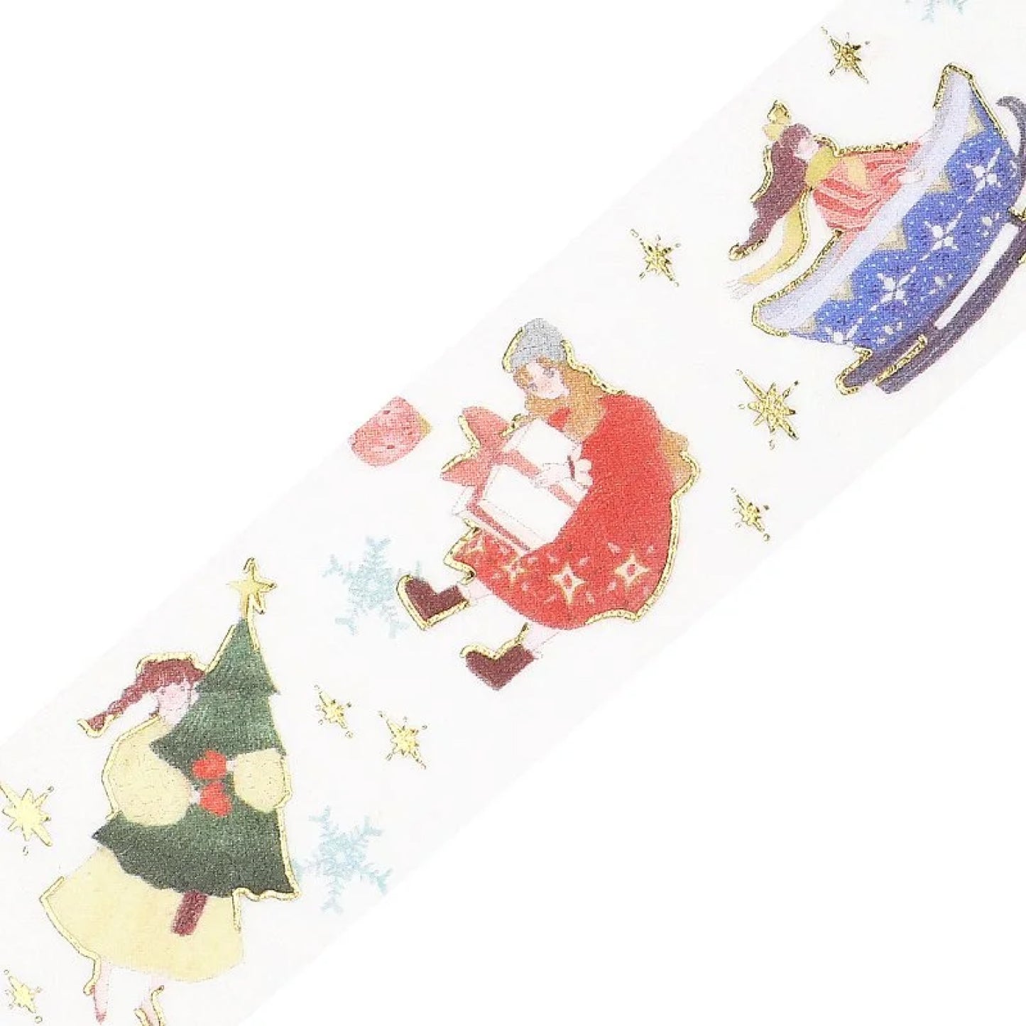 BGM Goldfoiled Christmas Washi Tape 2024 Limited Edition 20mm - Flying Girl