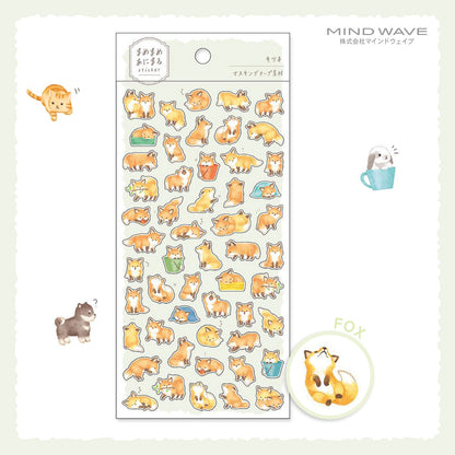 Mind Wave Mame Mame Baby Animal Stickers - Fox