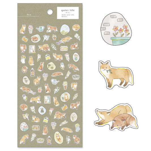 Mind Wave Quiet Life Mini Stickers - Fox