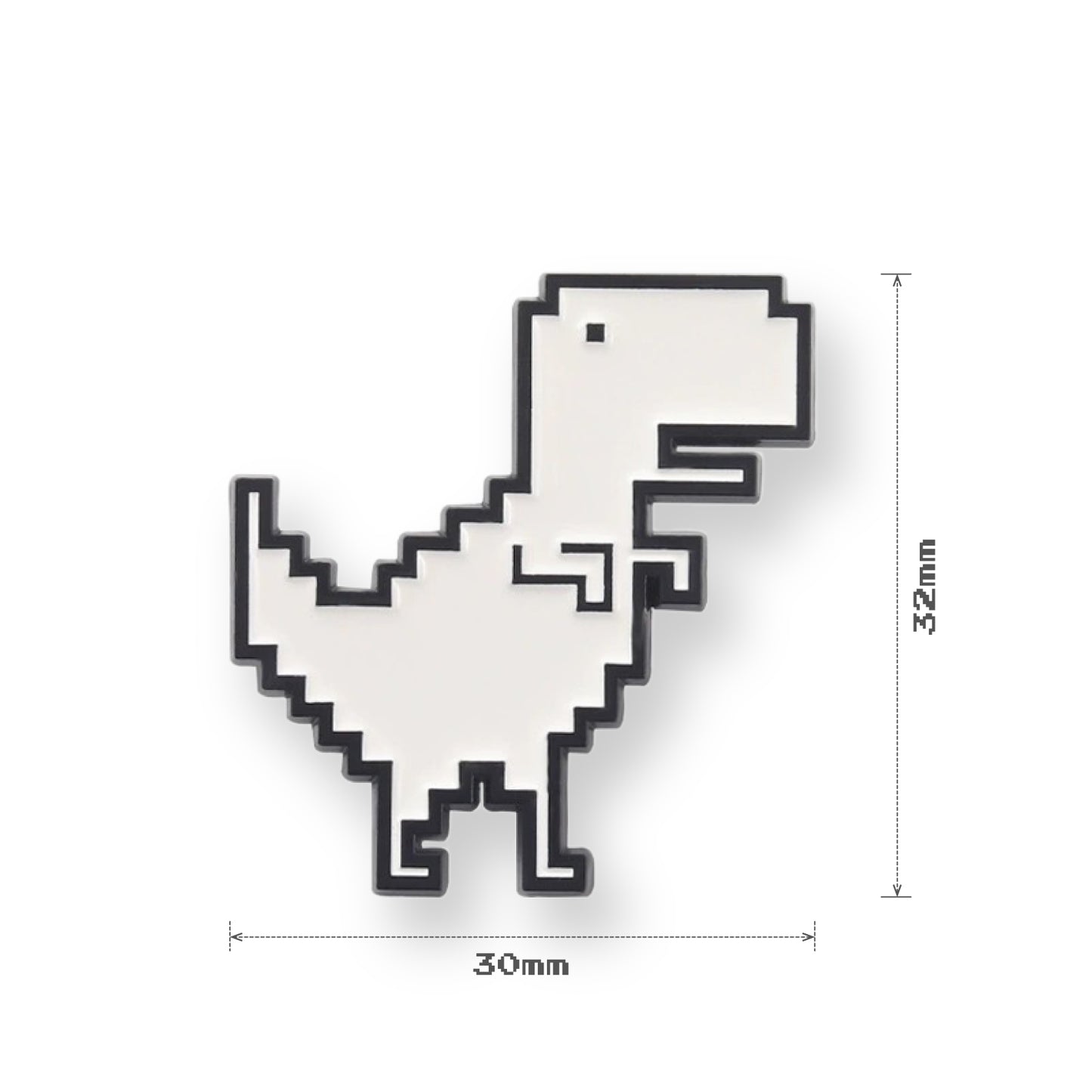 Google Chrome Dinosaur Dino Enamel Pin