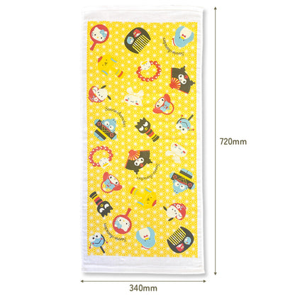 Sanrio Traditional Japanese Towel 34x72cm - Japanese Toys