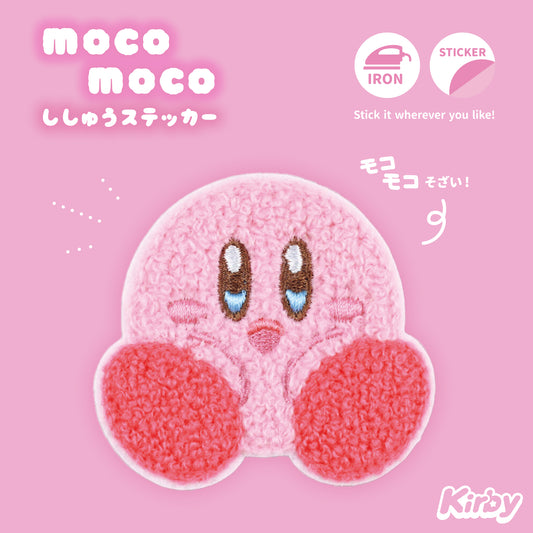 Kirby Moco Moco Fluffy Embroidery Sticker Patch - Kirby