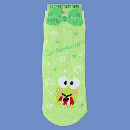 Sanrio Characters 3D Ribbon Socks - Keroppi