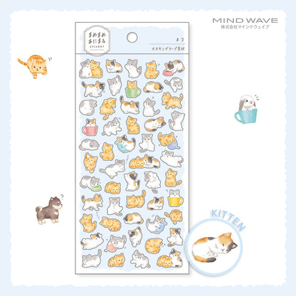 Mind Wave Mame Mame Baby Animal Stickers - Kitten