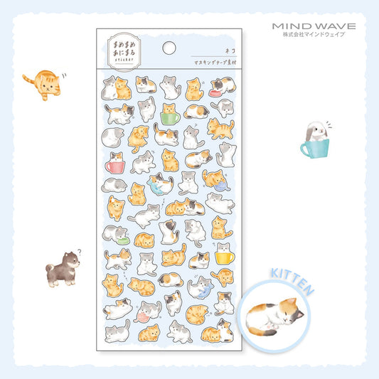 Mind Wave Mame Mame Baby Animal Stickers - Kitten