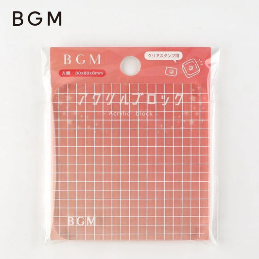 BGM  Acrylic Block for Clear Stamps - Square Large