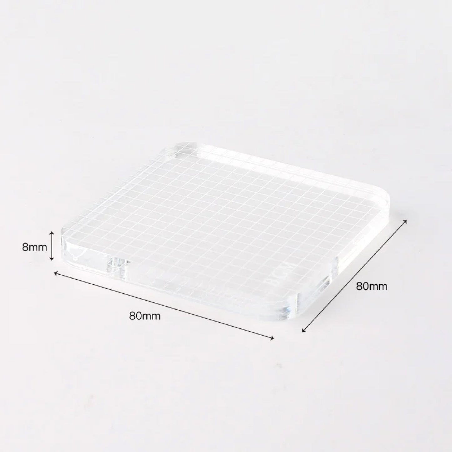 BGM  Acrylic Block for Clear Stamps - Square Large