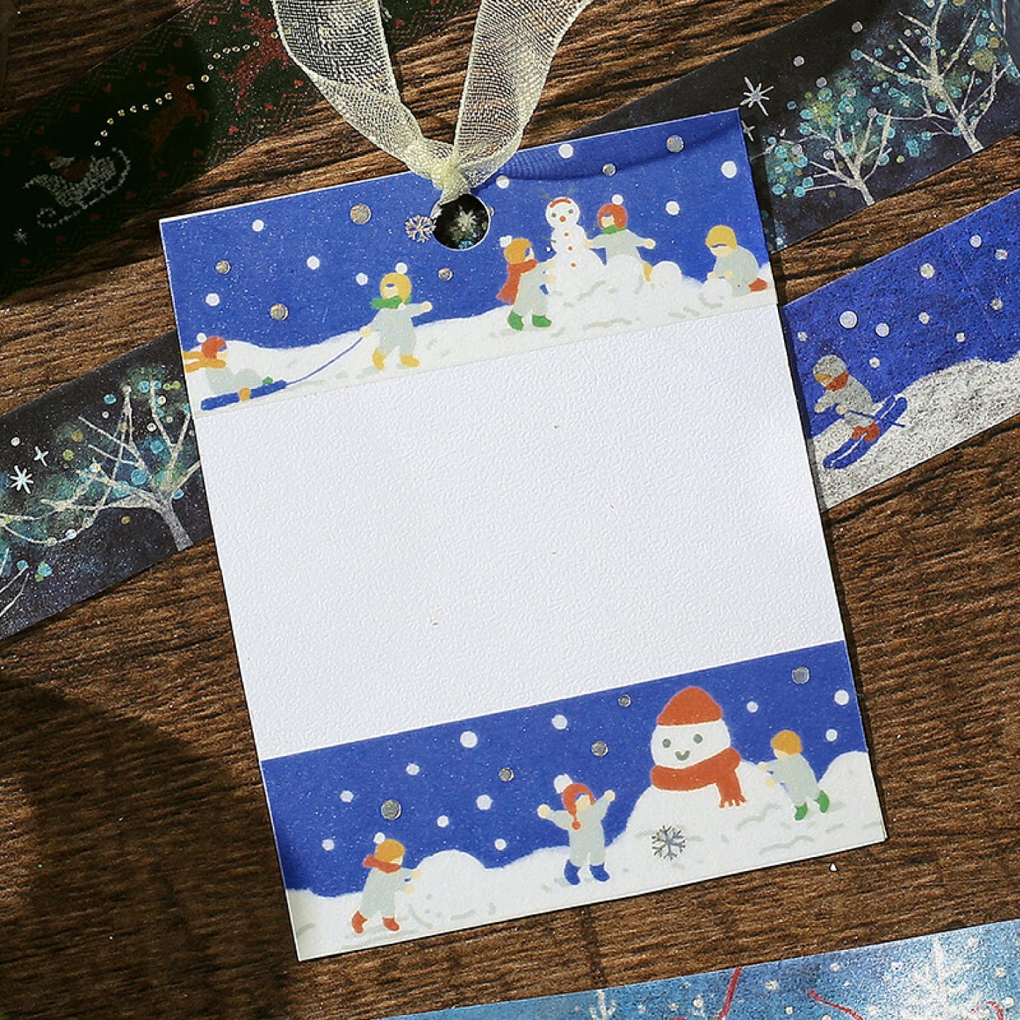 BGM Goldfoiled Christmas Washi Tape 2024 Limited Edition 20mm - Let's Make a Snowman