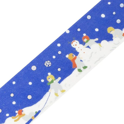 BGM Goldfoiled Christmas Washi Tape 2024 Limited Edition 20mm - Let's Make a Snowman