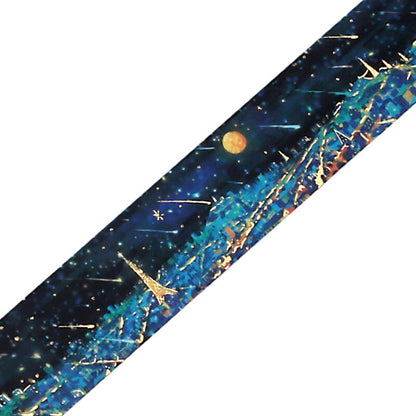 BGM LIFE Goldfoiled Night of Shooting Stars Washi Tape - Light