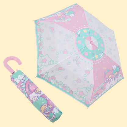 Little Twin Stars Sweet Pink Folding Umbrella