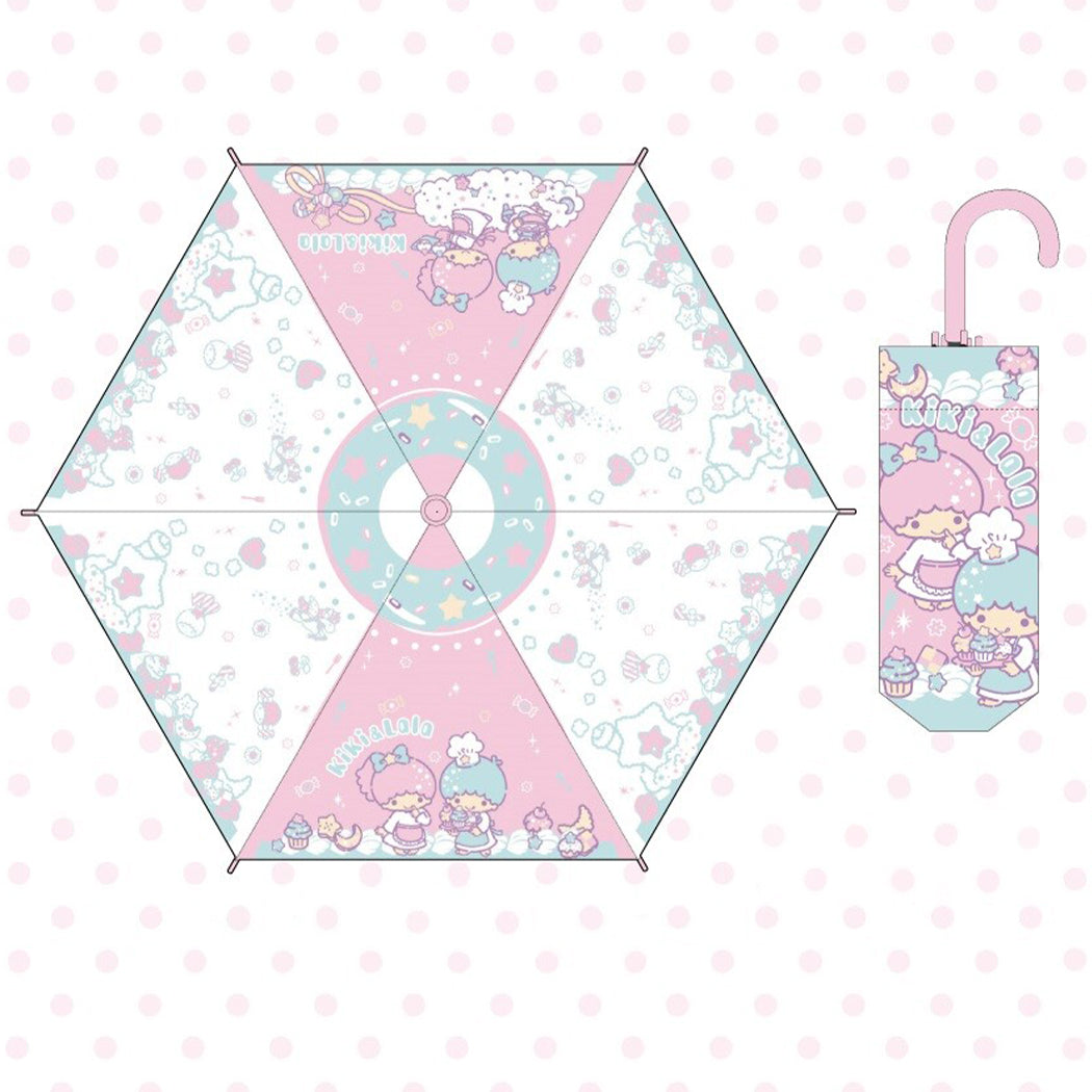 Little Twin Stars Sweet Pink Folding Umbrella