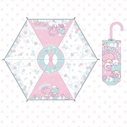 Little Twin Stars Sweet Pink Folding Umbrella