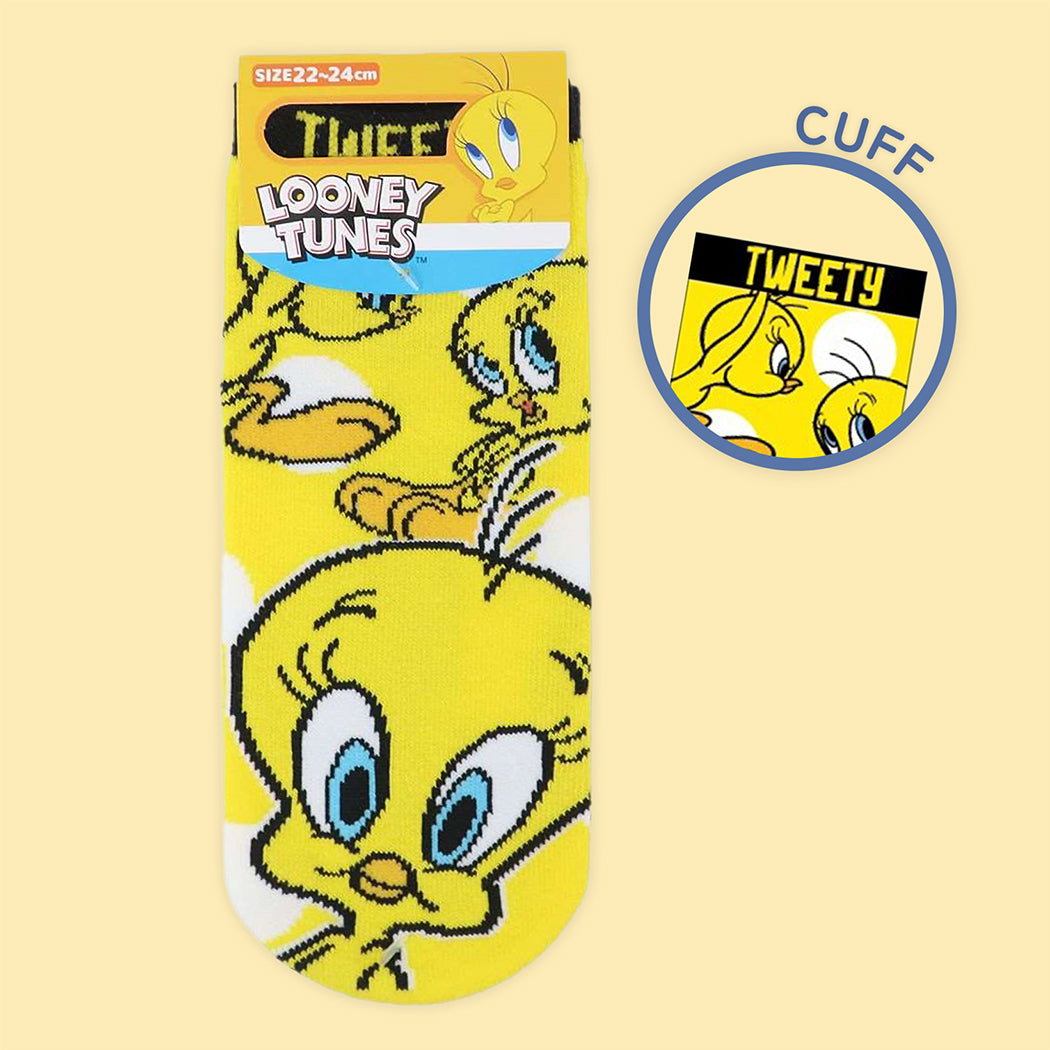 Looney Tunes Jacquard Ankle Socks - Tweety Faces Up