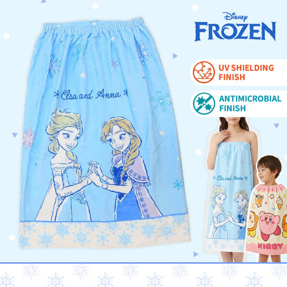 Marushin Bath Body Wrap Towel 80cm - Frozen Elsa & Anna