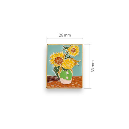 Masterpieces Enamel Pin - Sunflowers by Vincent van Gogh