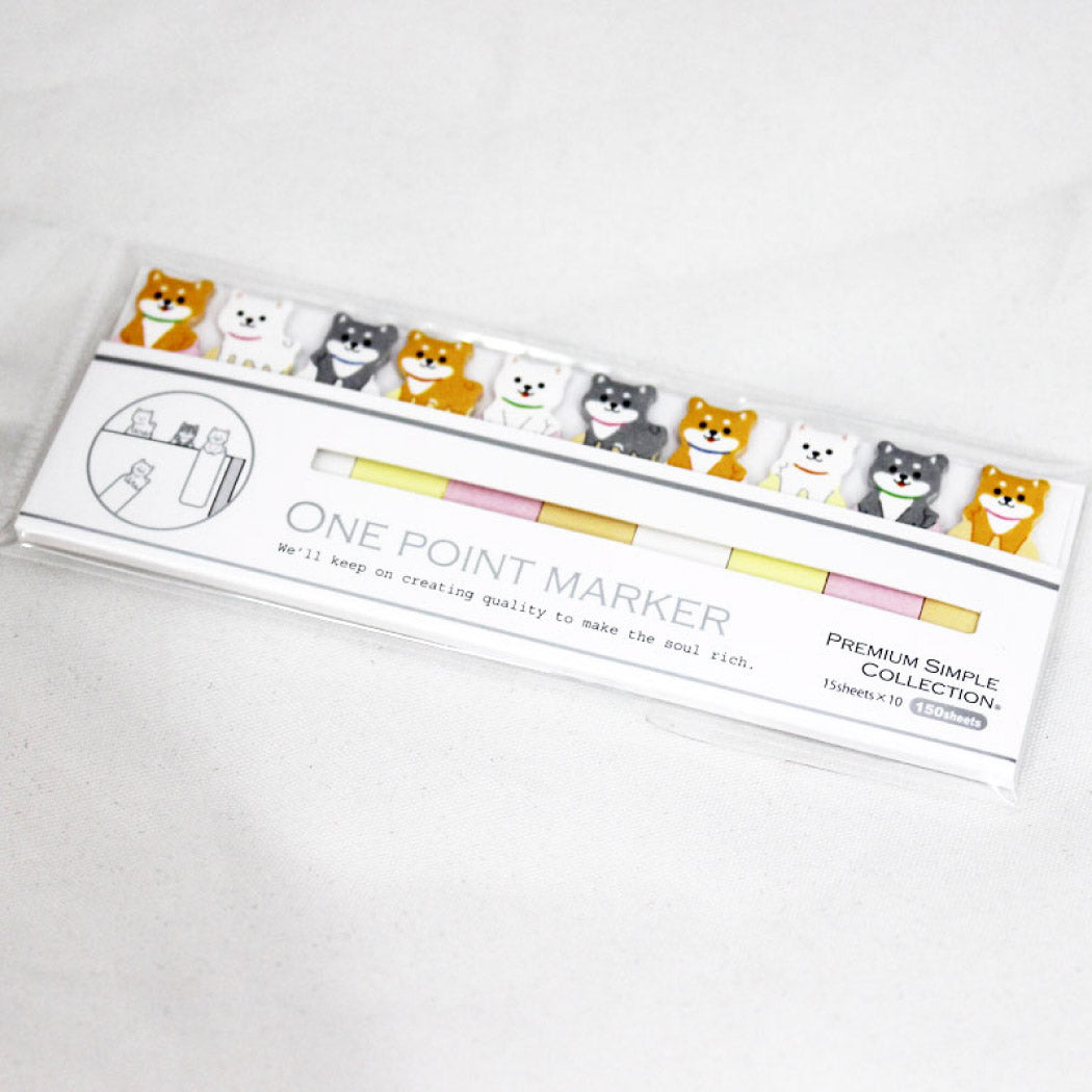 Mind Wave One Point Marker Page Markers - Shiba Dog