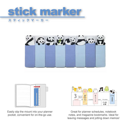 Mind Wave Stick Page Markers - Panda