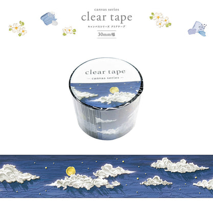 Mind Wave Clear Tape Canvas 30mm×3m - Night Sky