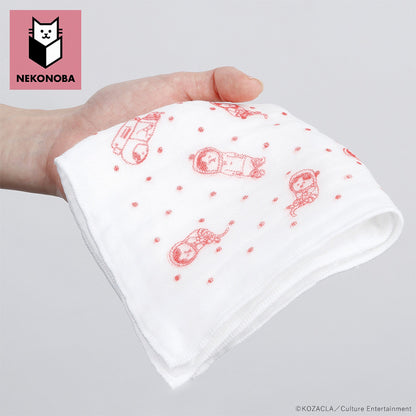 Nekonoba Gauze Face Towel/ Handkerchief Set of 2 (270×270mm) - Nyasa