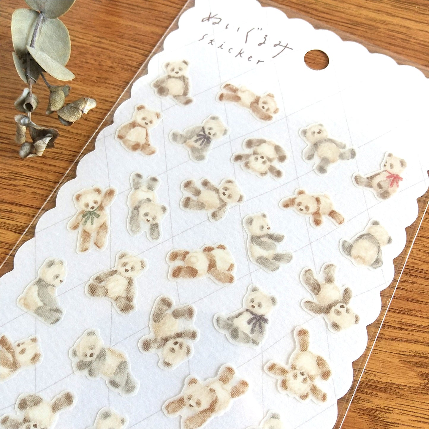 Mind Wave Plush Animal Stickers - Panda