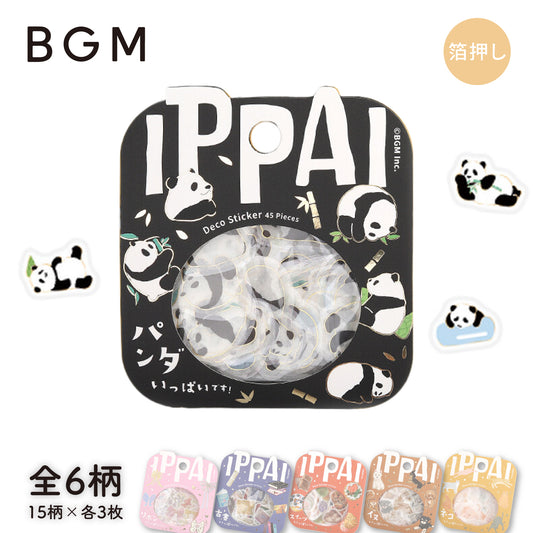 BGM IPPAI Foiled Flake Stickers - Full of Pandas