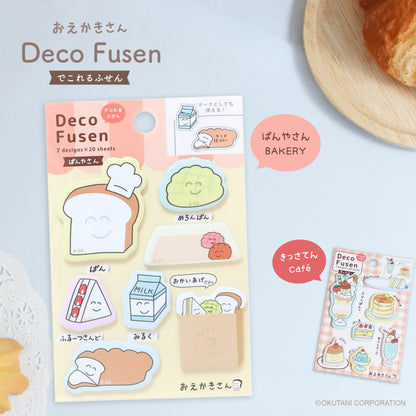 Oekakisan Deco Fusen Sticky Notes & Page Markers - Panyasan Bakery