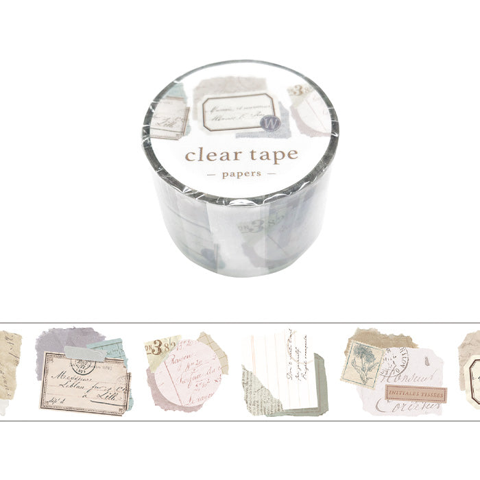 Mind Wave Clear Tape Vintage 30mm×3m - Paper