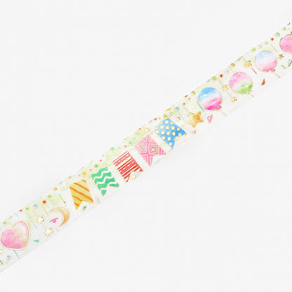 BGM LIFE Goldfoiled Washi Tape - Party Garland