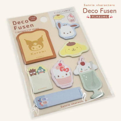 Sanrio Characters Deco Fusen Sticky Notes & Page Markers - Pastel