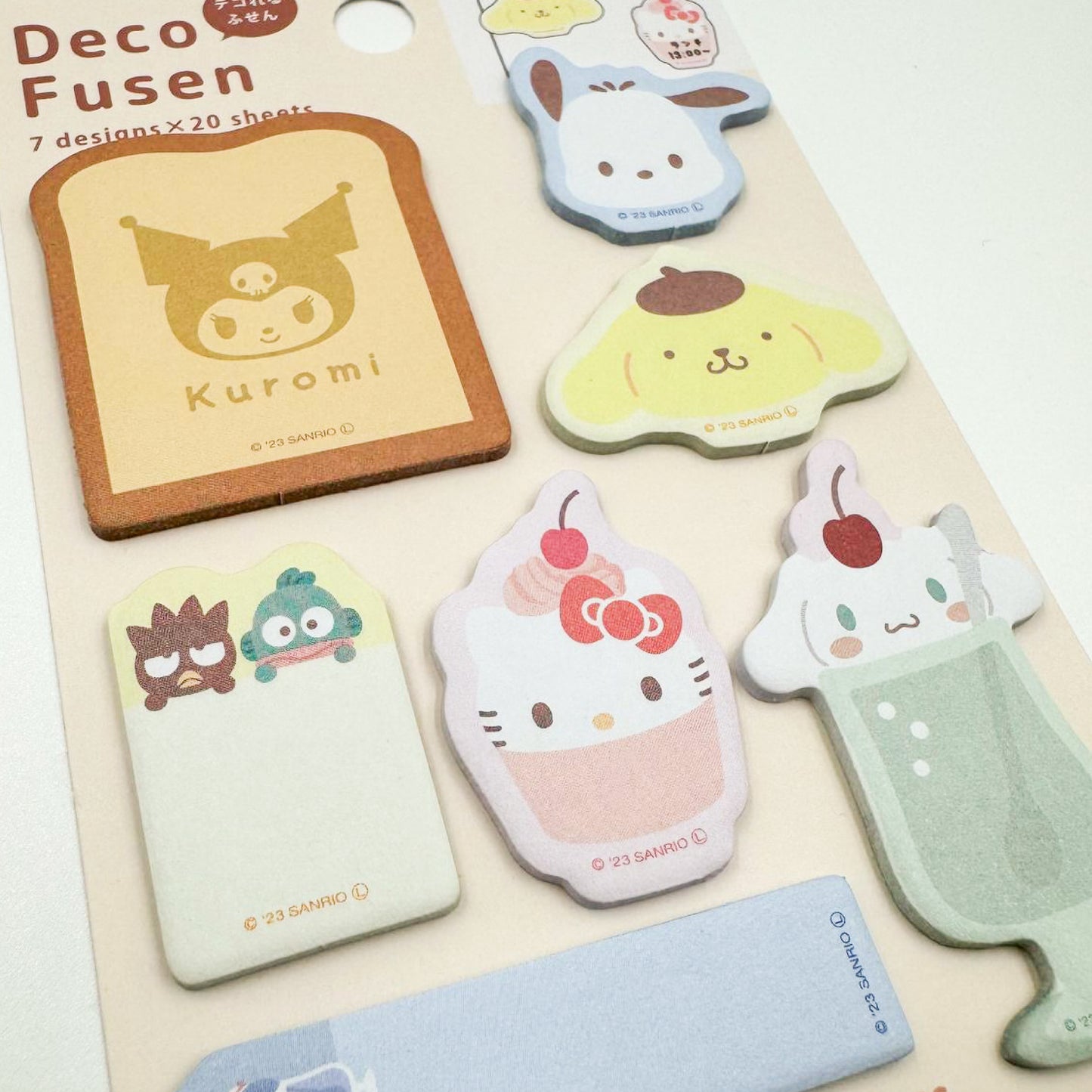 Sanrio Characters Deco Fusen Sticky Notes & Page Markers - Pastel