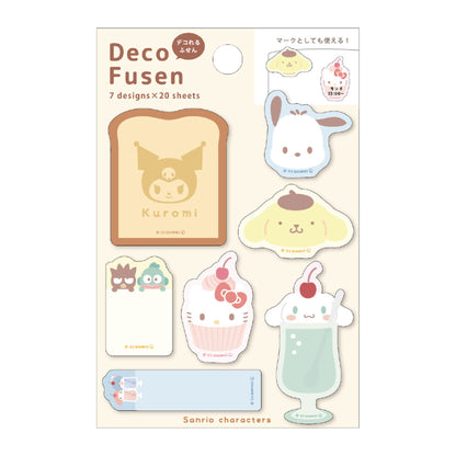 Sanrio Characters Deco Fusen Sticky Notes & Page Markers - Pastel