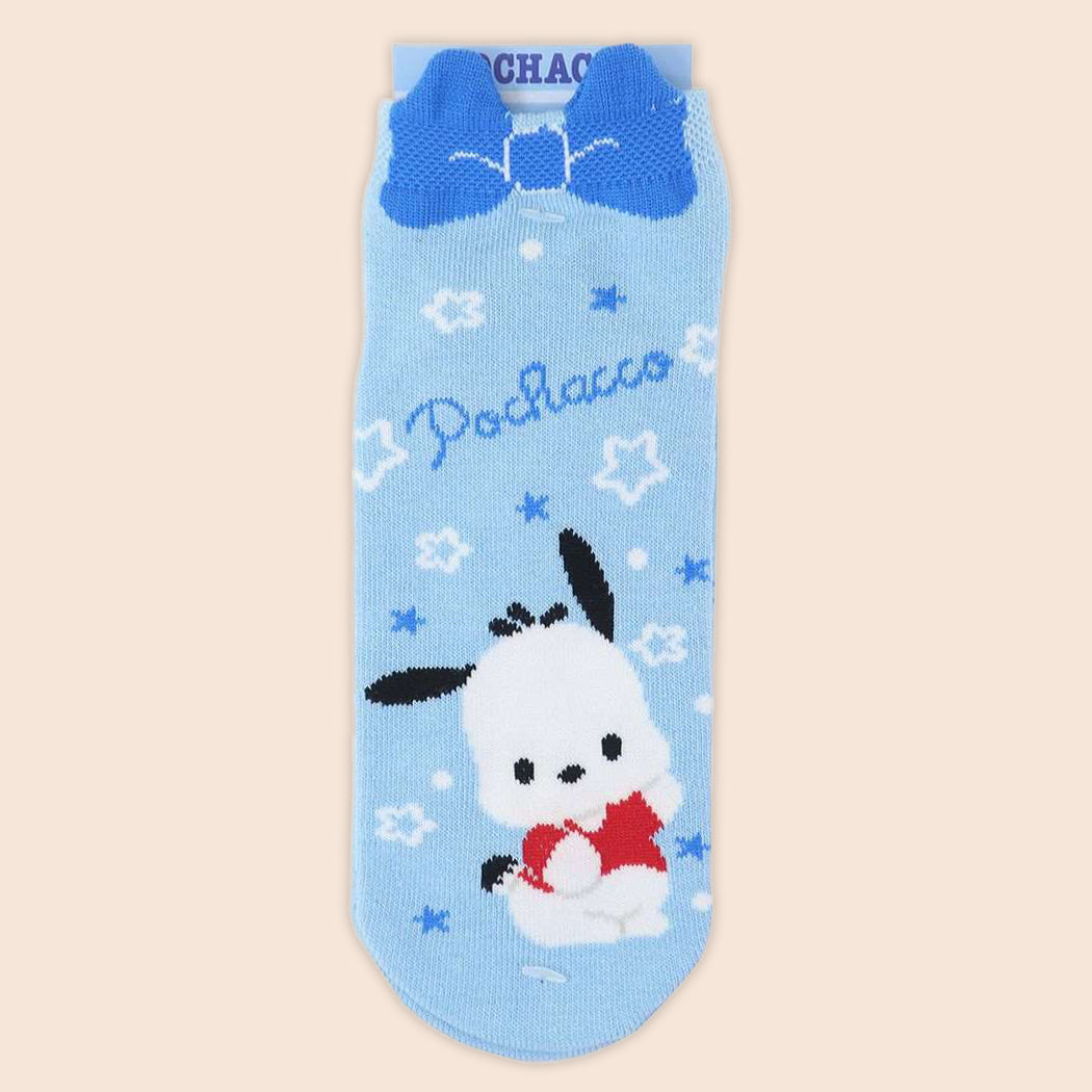 Sanrio Characters 3D Ribbon Socks - Pochacco