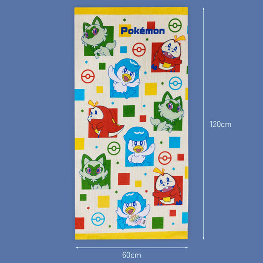 Pokémon Bath Towel 60x120cm - Fuecoco, Sprigatito, Quaxly