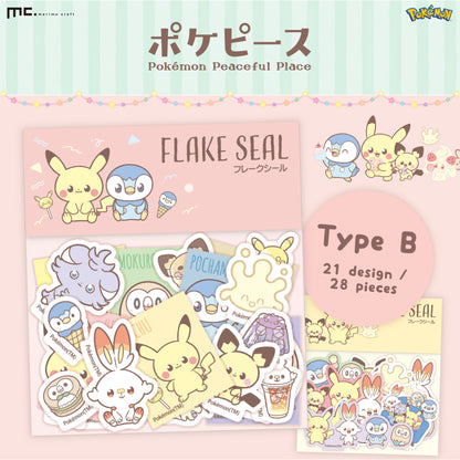 Pokemon Peaceful Place Flake Stickers - Type B