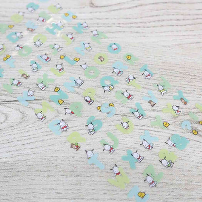 Sanrio Character Alphabet Stickers - Pochacco