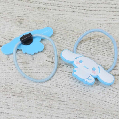 Sanrio Characters RunRun Chibirine Hair Tie 2pk - Cinnamoroll