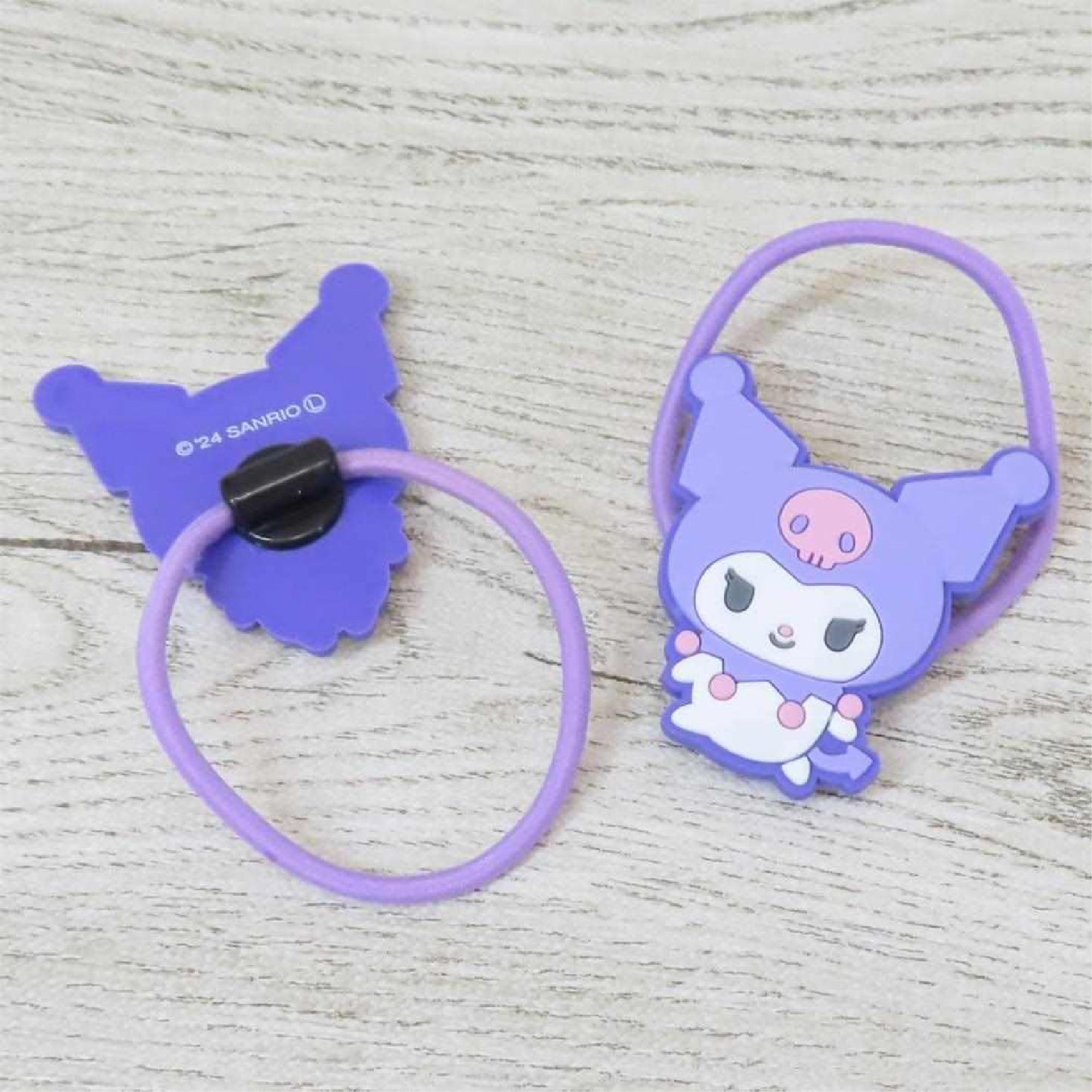 Sanrio Characters RunRun Chibirine Hair Tie 2pk - Kuromi