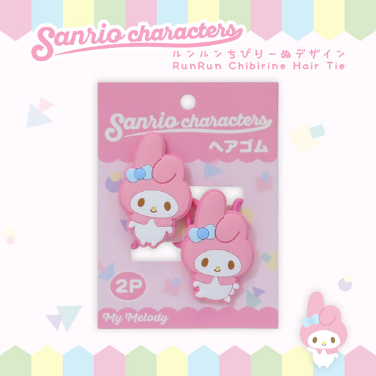 Sanrio Characters RunRun Chibirine Hair Tie 2pk - My Melody